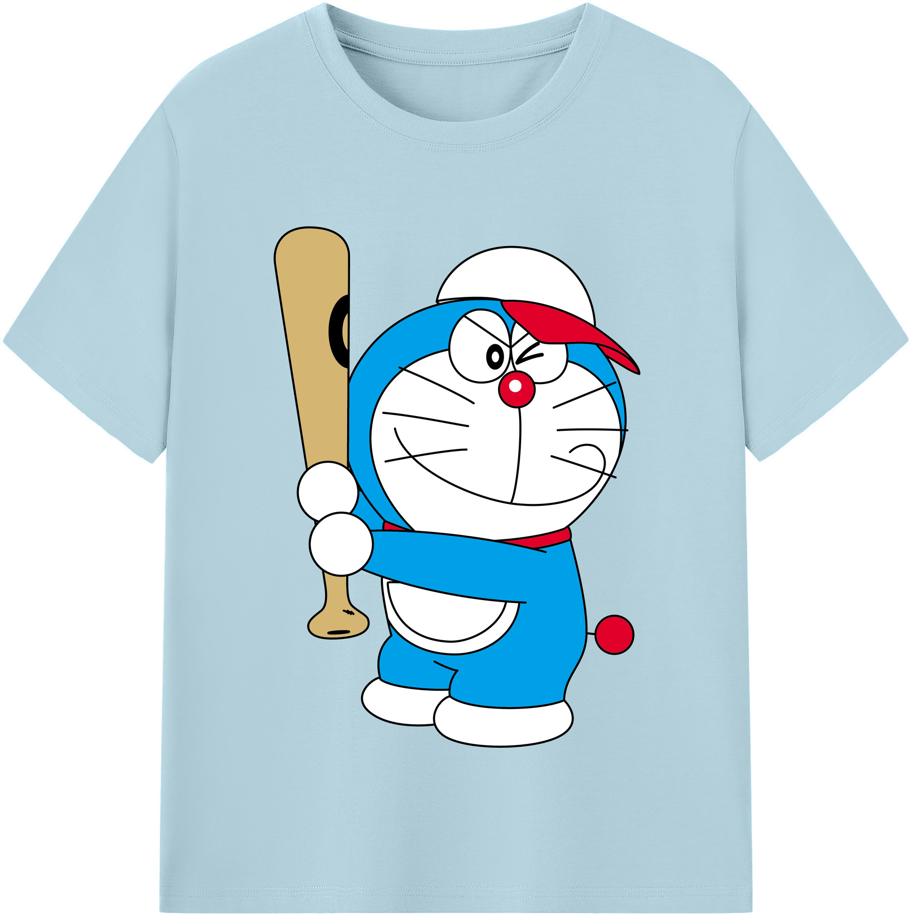 （画像用） ドラえもん Doraemon 綿100％半袖Tシャツ（フロントプリント）